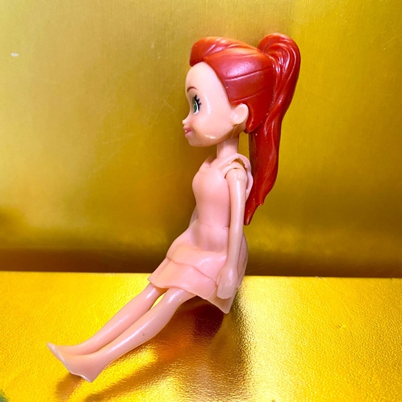 POLLY POCKET DOLLS LILA, RED HEAD & WHITE & TEAL BAKING SPRINKLES DOLL 4” MATTEL - Picture 6 of 11